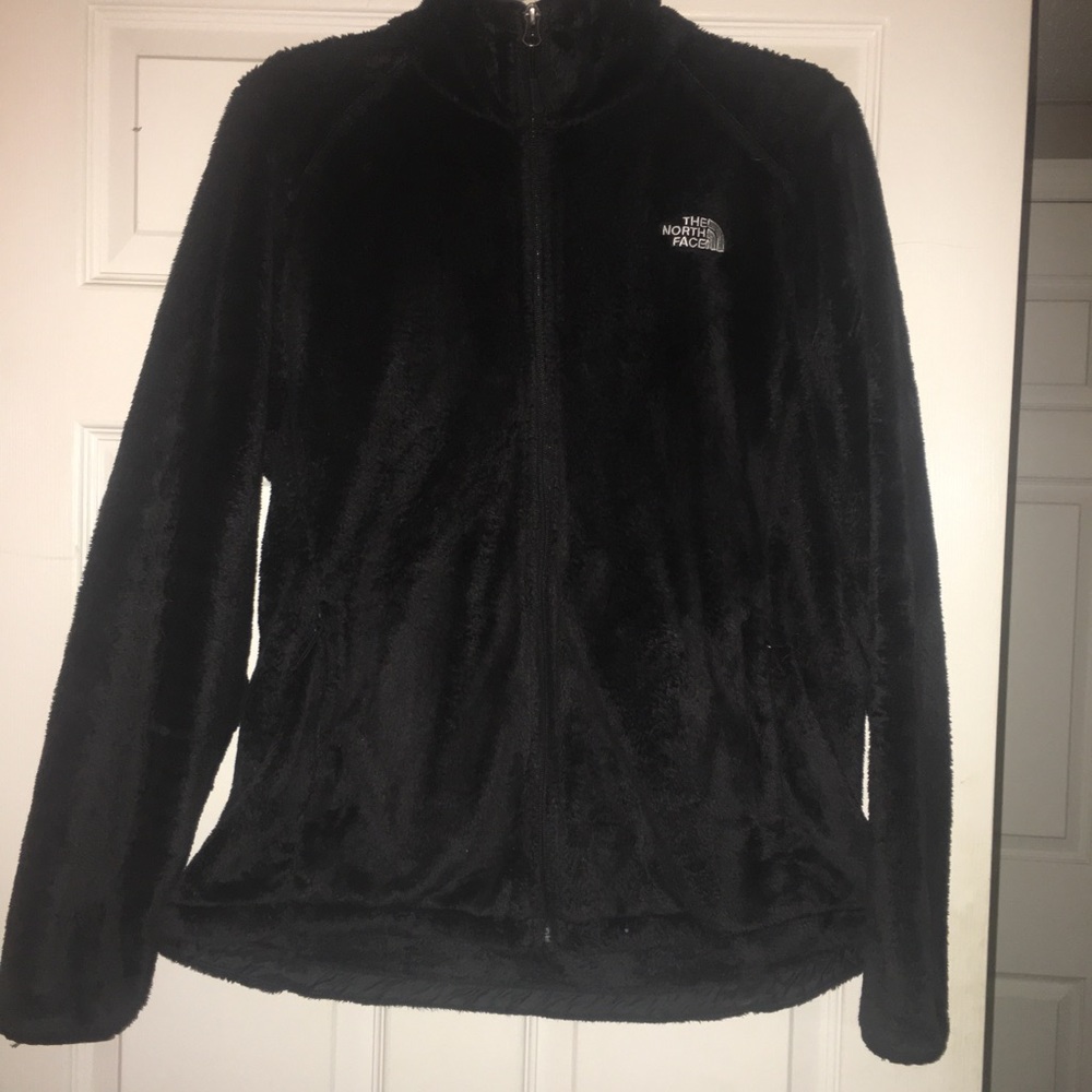 All black fur North face jacket